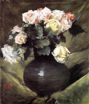 William Merritt Chase : Flowers aka Roses